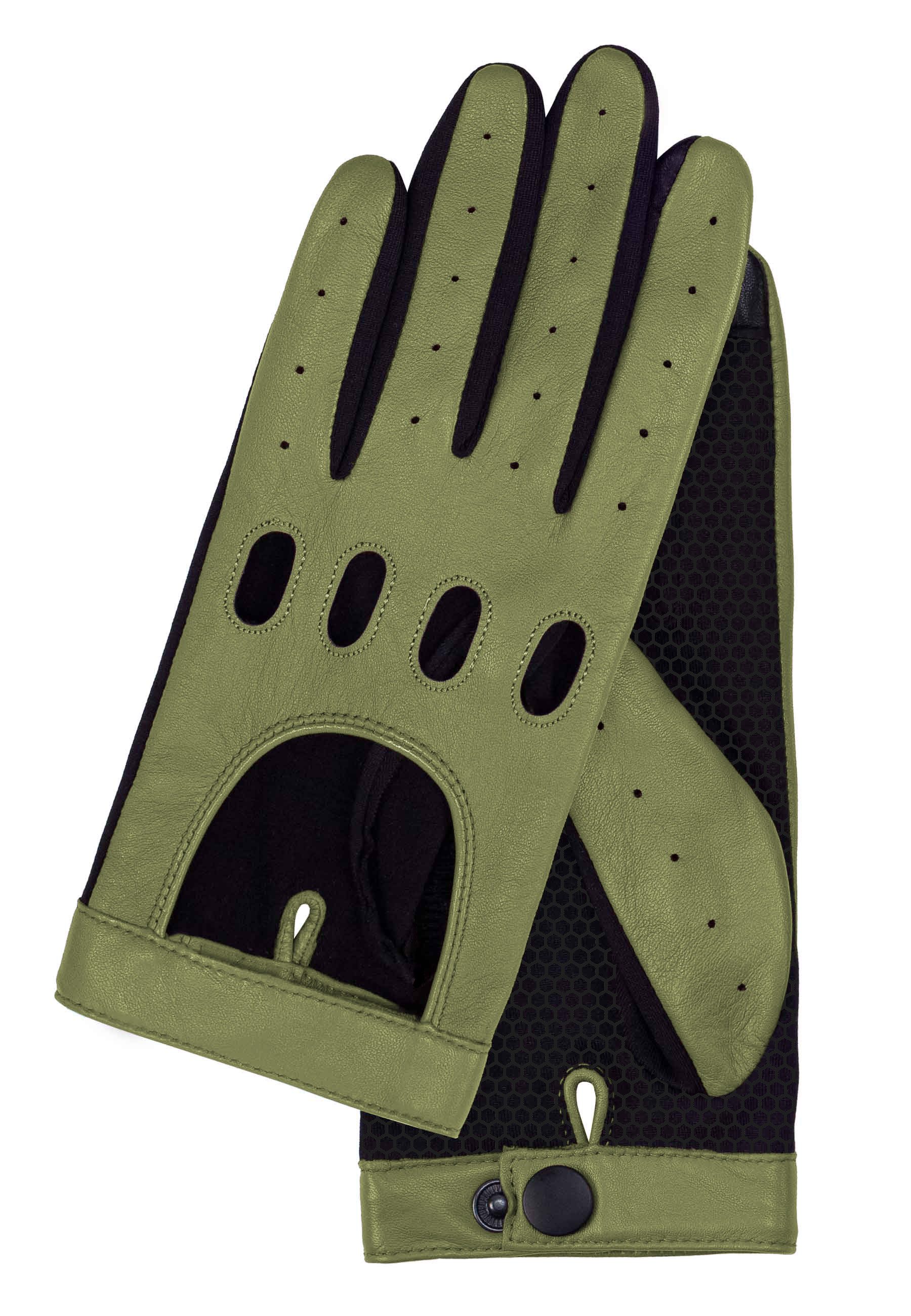 KESSLER Lederhandschuhe MIA Driver Grip (Paar, 1-St., Handschuhe) Leather Working Group zertifiziertes Leder, griffige Unterhand