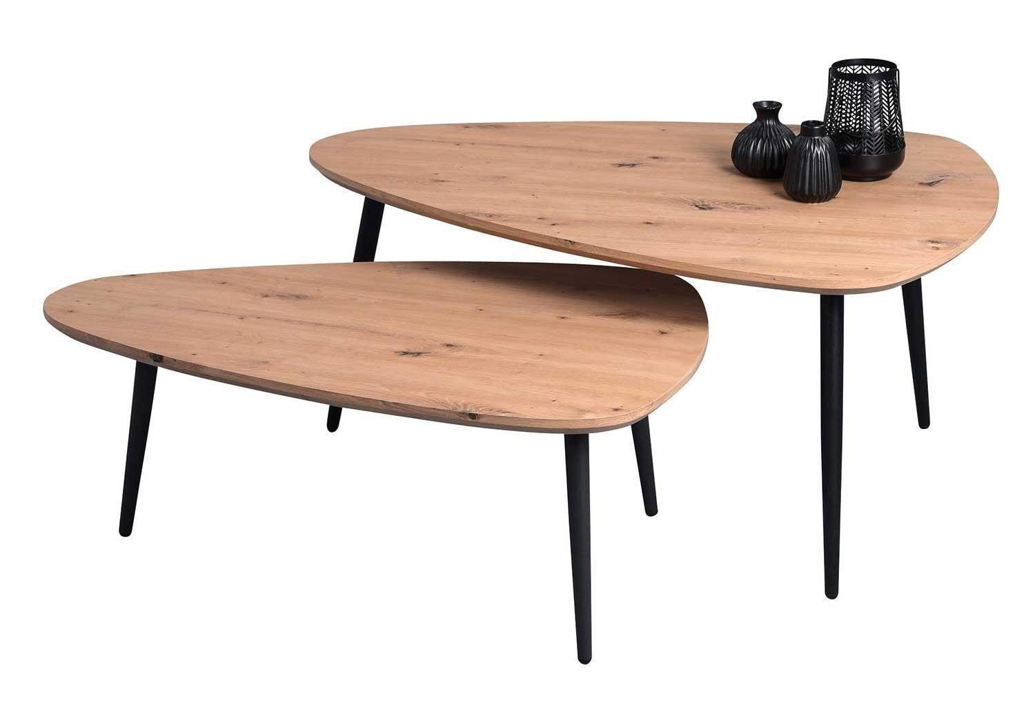M2 Kollektion Couchtisch LUKA, 2-teilig, Artisan Eiche Dekor