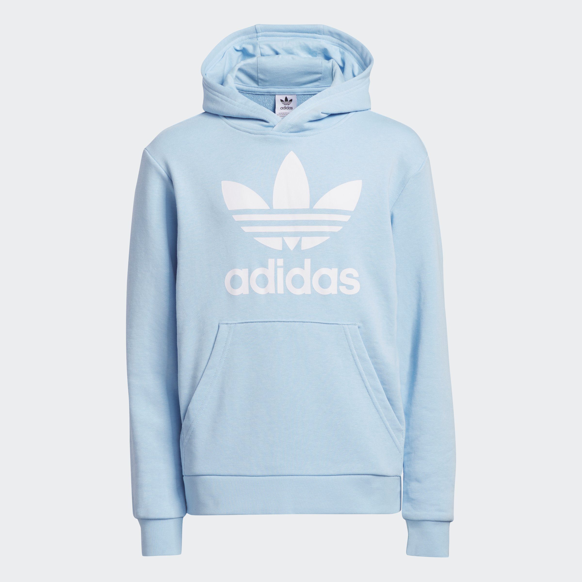 / White Sweatshirt Sky Originals HOODIE Clear TREFOIL adidas