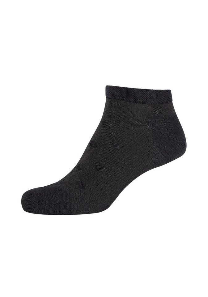 Camano Sneakersocken Sneakersocken 4er Pack, Langlebig: verstärkte  Belastungszonen an Ferse und Spitze