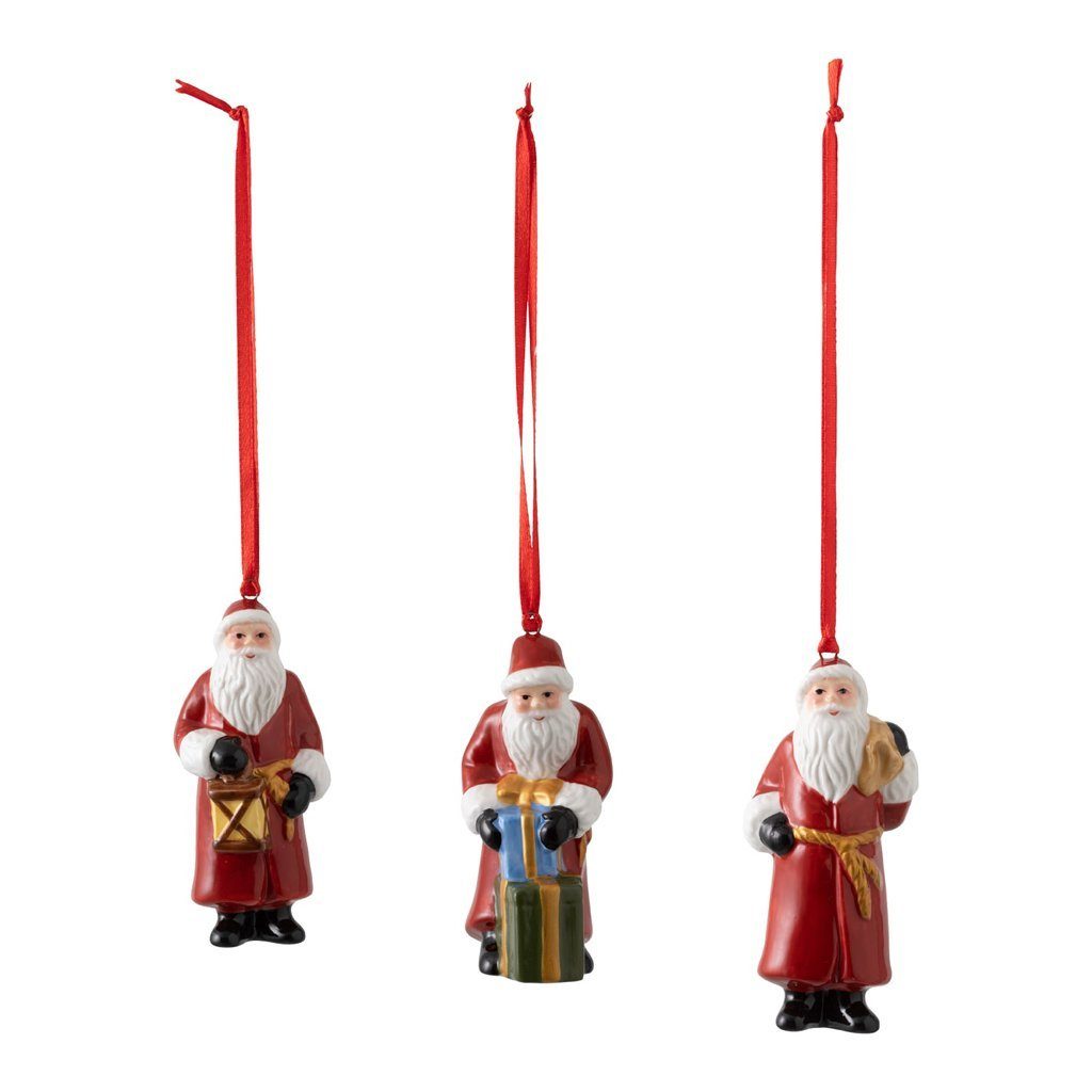 Villeroy & Boch Dekofigur Nostalgic Ornaments Ornamente-Set Santa Claus (3 St)