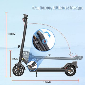 HITWAY E-Scooter »Elektroscooter mit Straßenzulassung/ABE, APP 20 km/h 8,5" E-SCOOTER«, 350,00 W, 20,00 km/h, E-Roller ElektroRoller mit ABE Elektroscooter mit APP max speed 20km/h