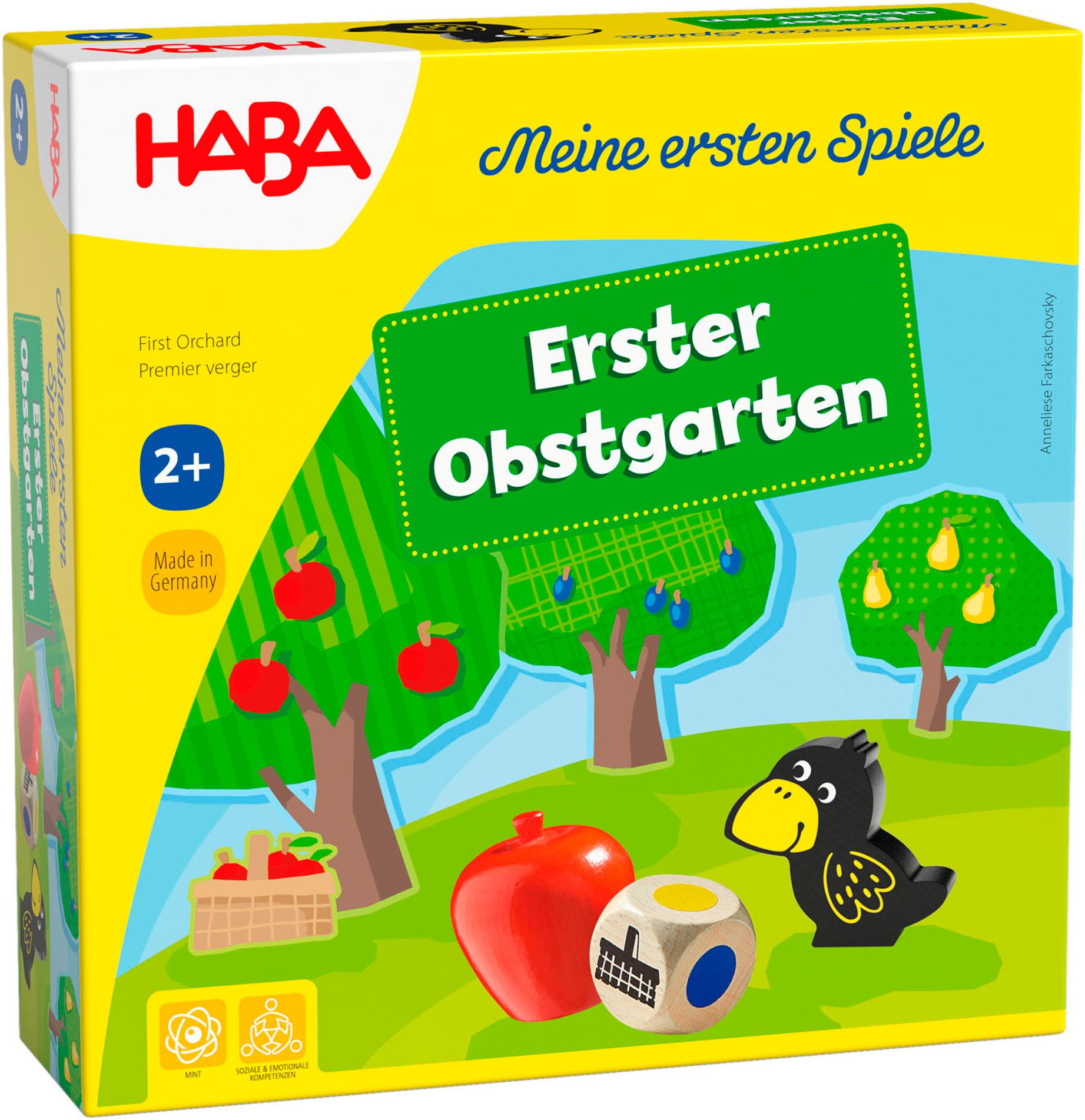 Haba Spiel Meine ersten Spiele - Erster Obstgarten, Würfelspiel, Made in Germany