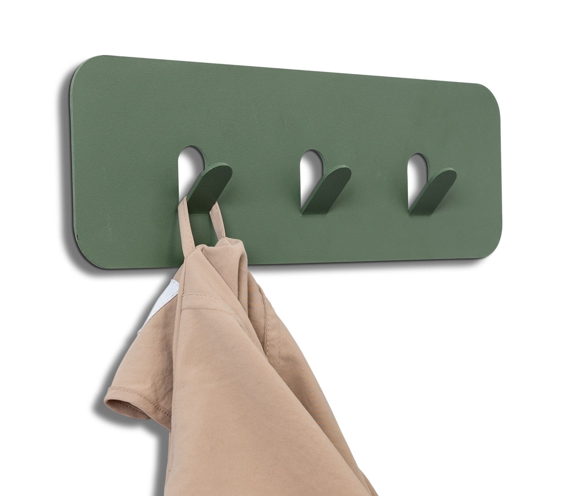 freiraum Garderobenleiste Tilly, in grün, Metall - 30x10x3cm (BxHxT)