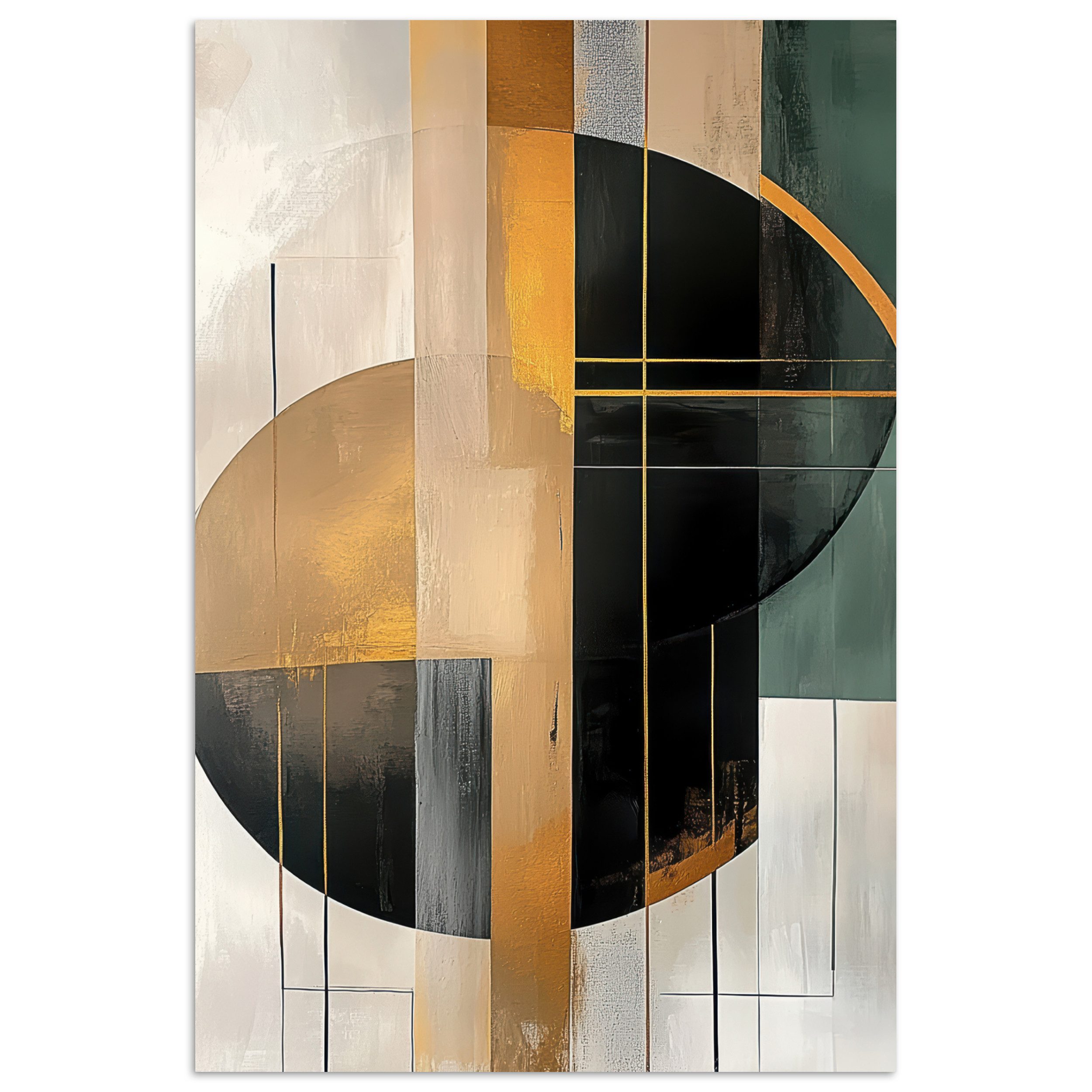 MuchoWow Poster Abstrakt - Gold - günstig online kaufen