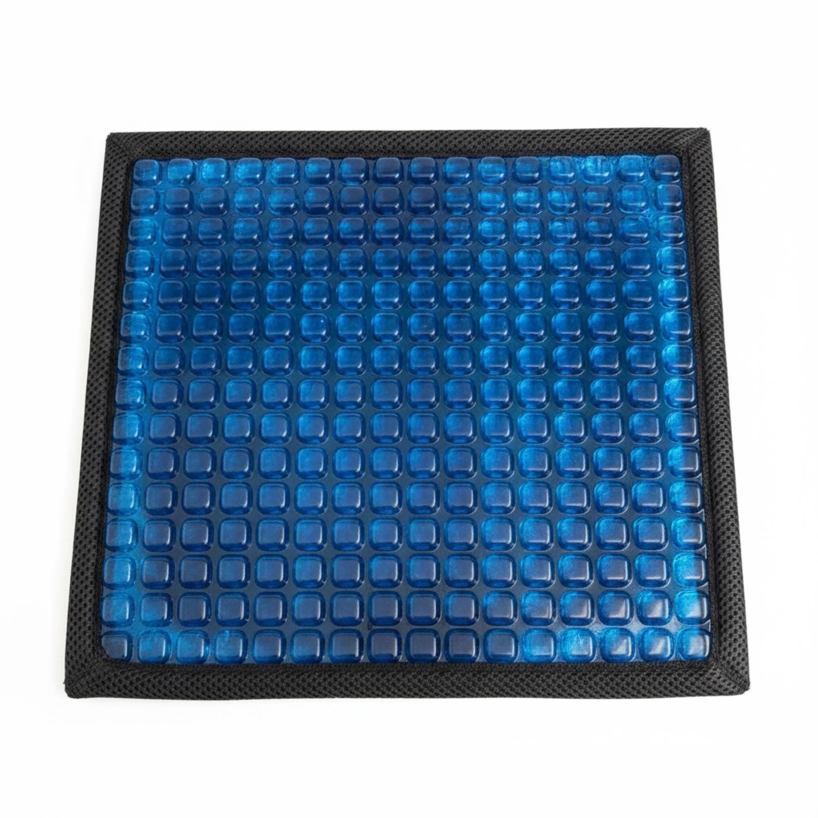 Lifenaxx Rückenkissen Gel Sitzkissen Auto Stuhl Rollstuhl Polster Gelkissen Sitzkissen, 1-tlg., Kühlend 38,5 cm x 32,5 cm 240 Noppen