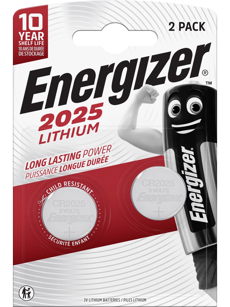 Energizer Energizer Knopfzelle CR 2025 Lithium 2er Pack Knopfzelle