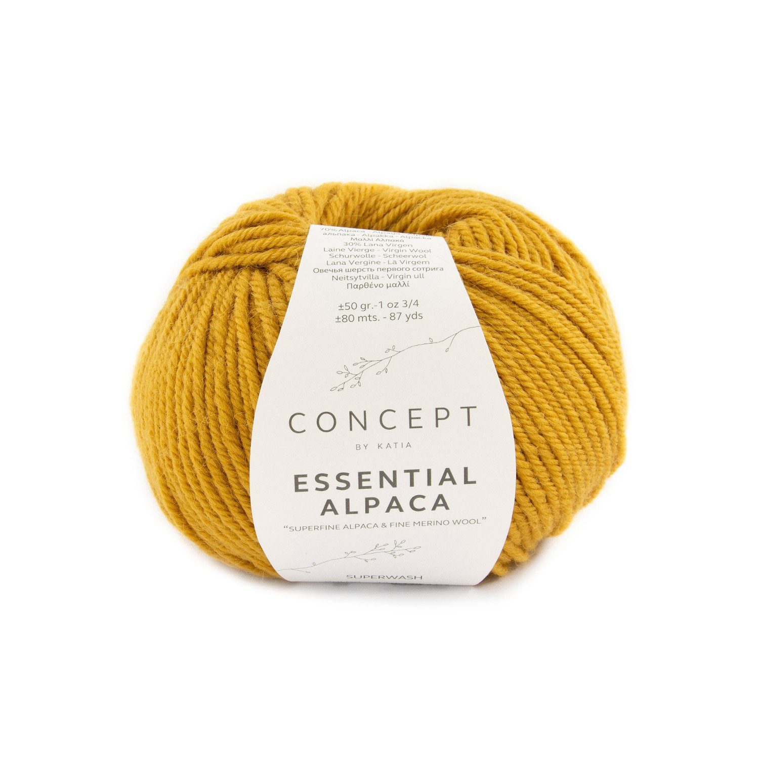 Katia Essential Alpaca Wolle mit Merino zum Stricken und Häkeln Häkelwolle, 80,00 m (Alpakawolle mit Merinowolle, Strickgarn, Strickwolle, Handstrickgarn), reines Naturfasergarn