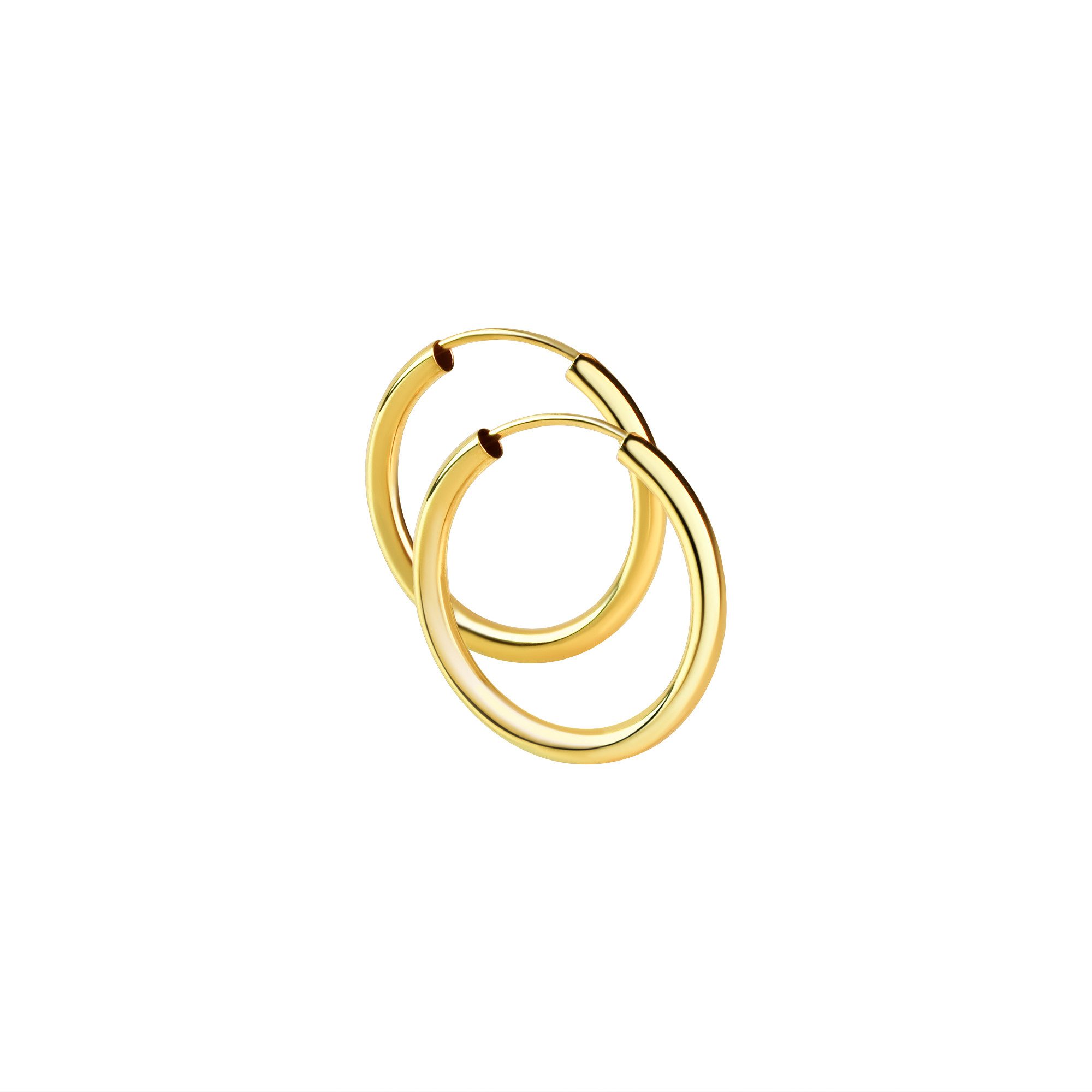 Firetti Paar Creolen Schmuck Geschenk Silber 925 Ohrschmuck Ohrringe 3,0 mm breit
