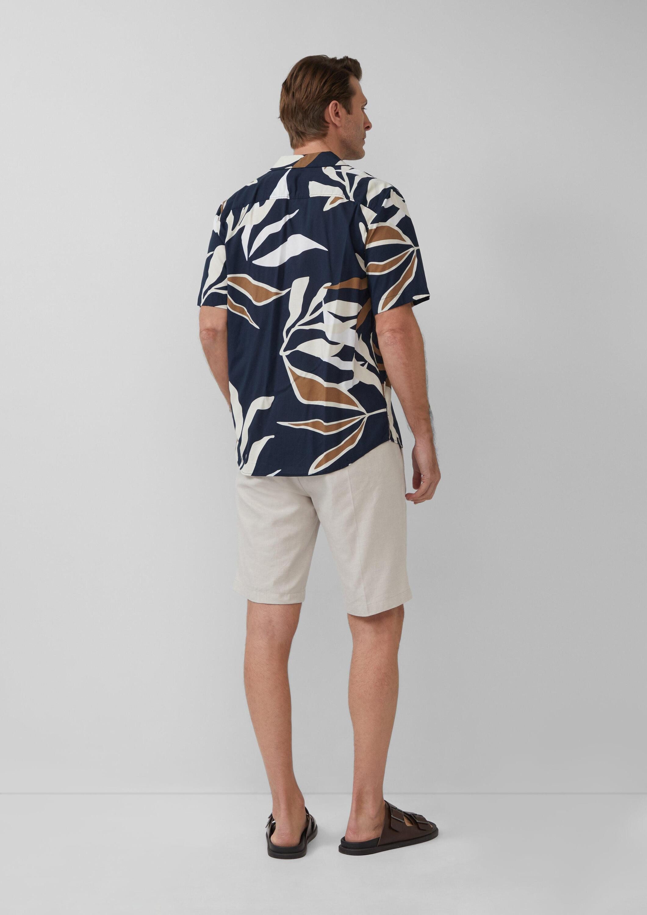 s.Oliver Shorts Bermuda Lockere Bermuda aus Leinenmix