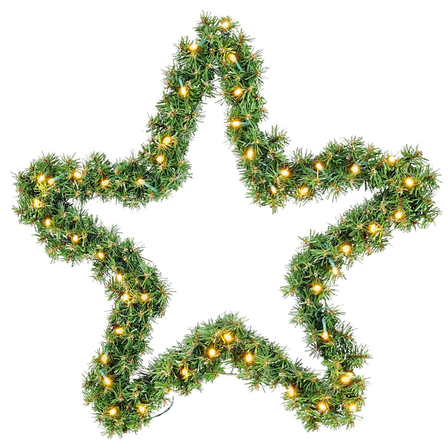 Kunstgirlande Weihnachtsgirlande mit Licht Batterie Tannengirlande Weihnach günstig online kaufen