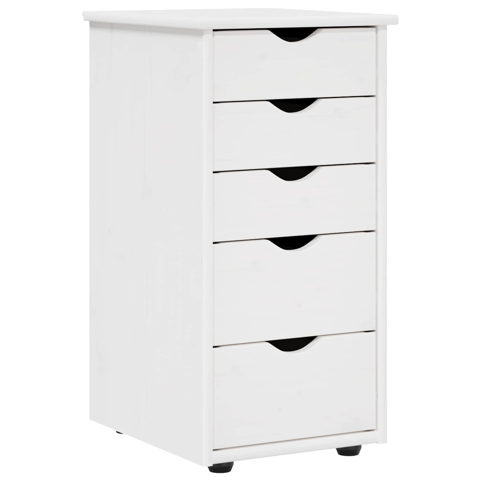 vidaXL Schranksystem Schrank Weiß 34 x 39 x 61,5 cm Massivholz Kiefer (1-St)