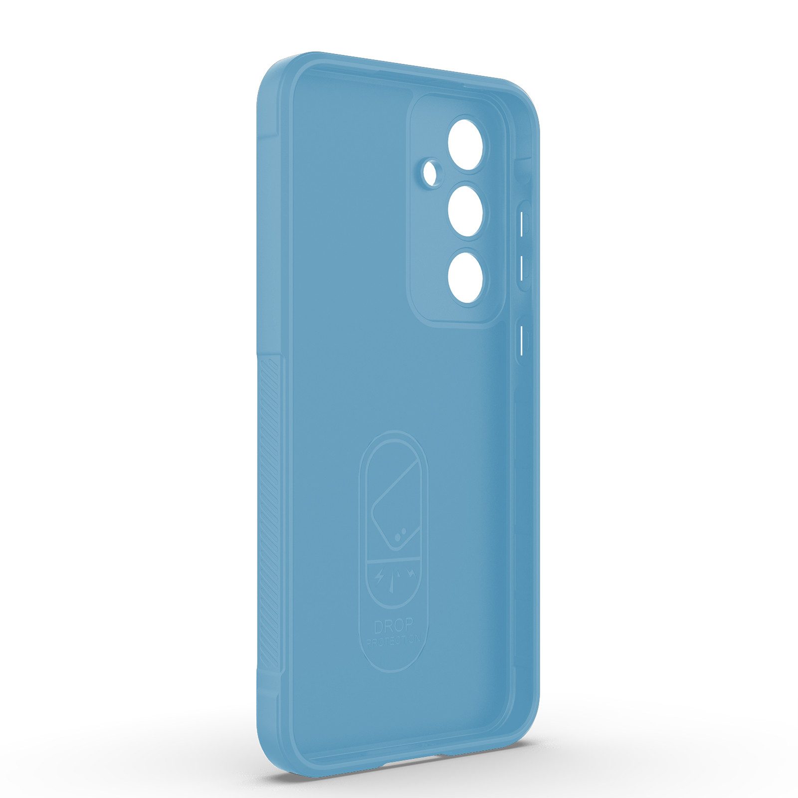 Tec-Expert Handyhülle Cover Hülle für Samsung Galaxy A55 5G 6.6 Zoll, 6.6", Case mit Griffzonen und Mikrofaser Inlay