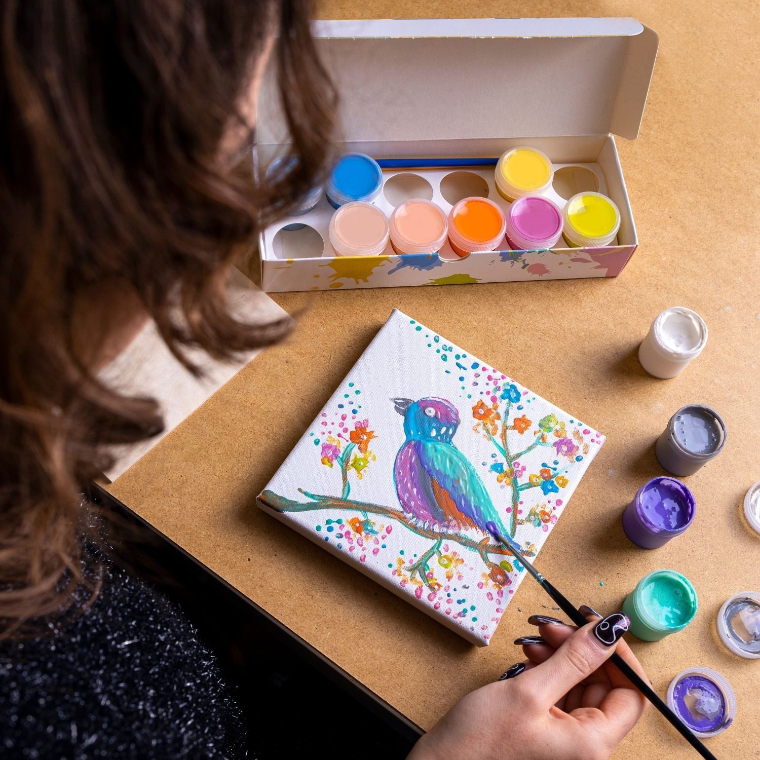 Creative Deco Fingerfarbe Fingerfarben Kinder Ungiftig Bastelfarben, auf Wasserbasis