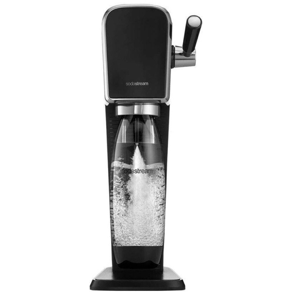 SodaStream Wassersprudler SodaStream Art Wassersprudler schwarz, Trinkwassersprudler., (Elegantes schwarzes Design, 1 Liter Fassungsvermögen)