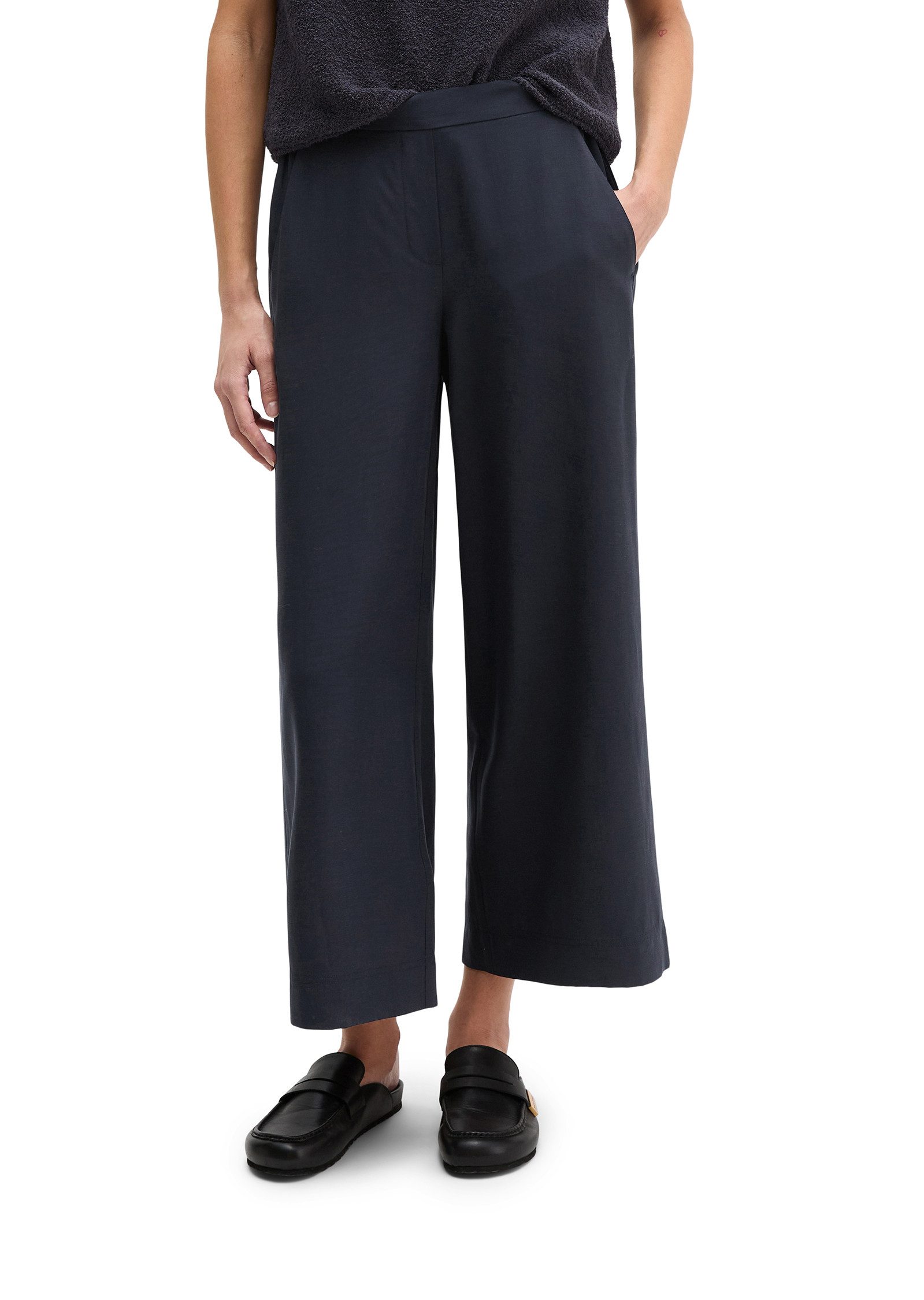 Marc O'Polo Dehnbund-Hose Model Margo wide aus Lyocell-Leinen-Mix, elastisc günstig online kaufen