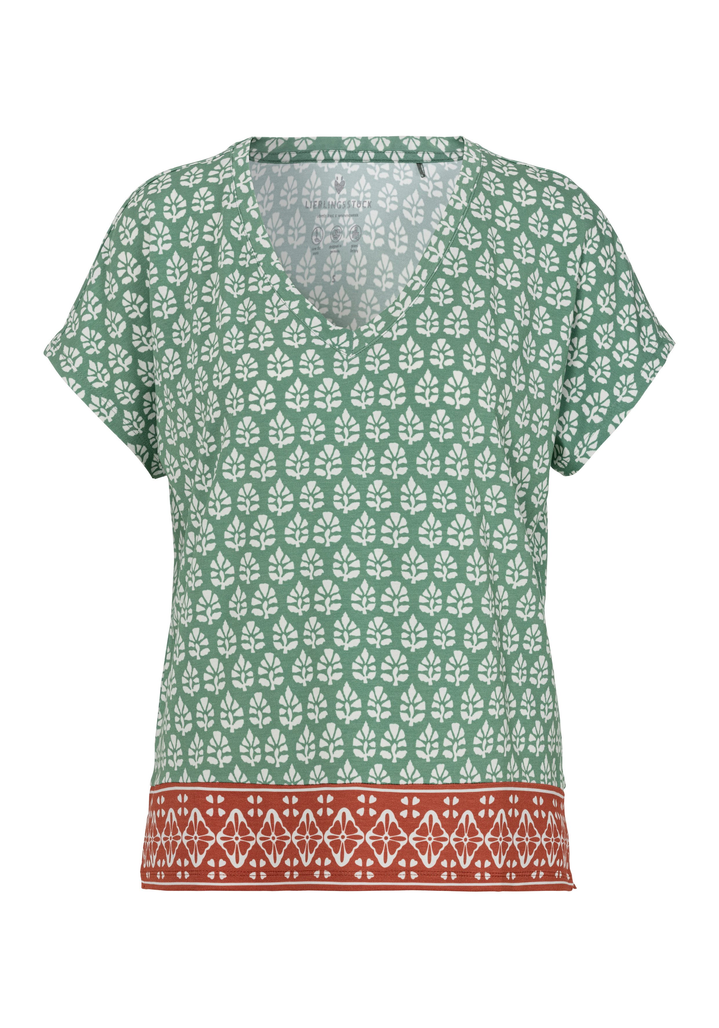 Lieblingsstück V-Shirt CaleniL mit Alloverprint günstig online kaufen