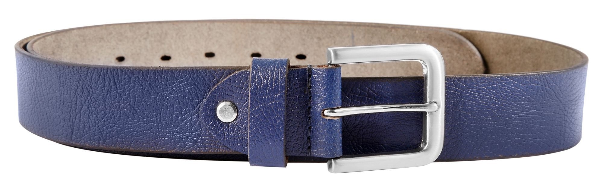 Leonardo Verrelli Ledergürtel LV0046 hochwertiges Echt Leder, dunkelblau, 8 günstig online kaufen