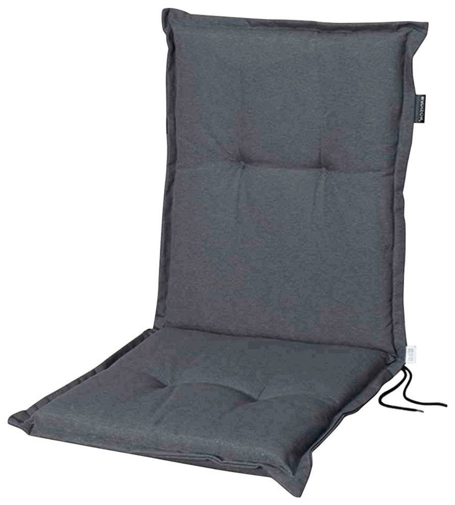 Madison Sesselauflage Panama, 105 cm, für Niedriglehner, grau