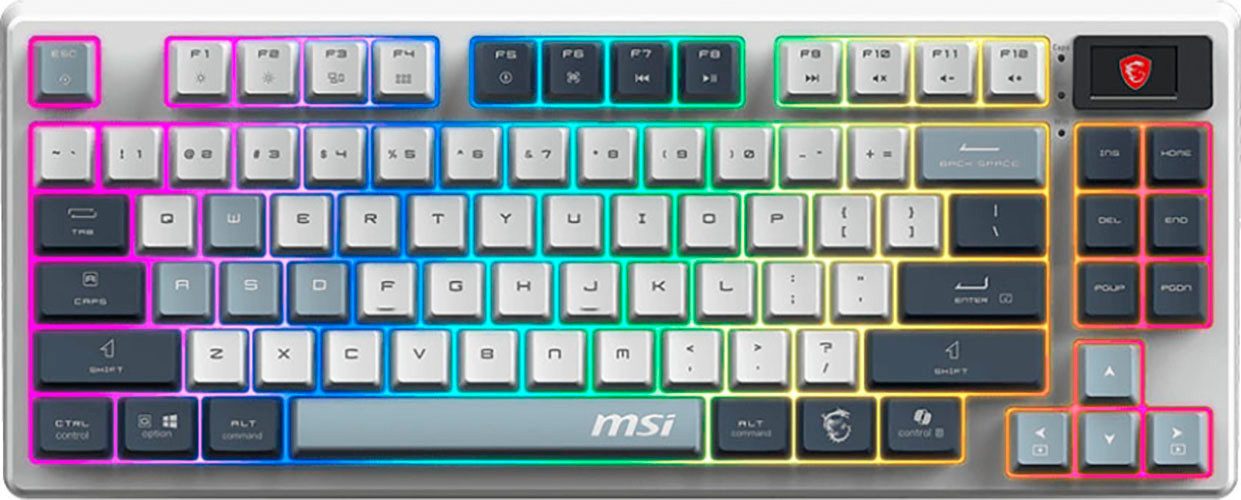 MSI FORGE GK600 TKL WIRELESS SKY Gaming-Tastatur