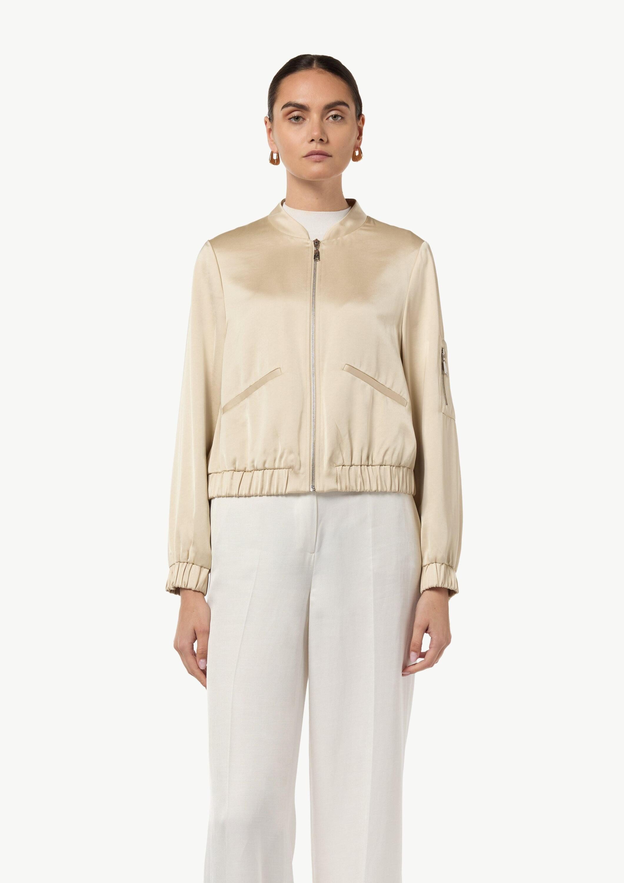 comma Funktionsjacke Indoor-Jacke Blouson aus Satin günstig online kaufen