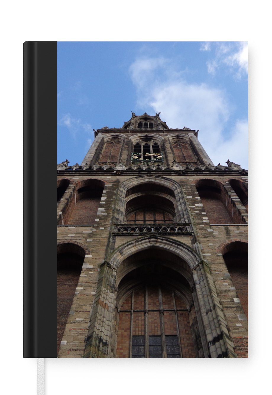 MuchoWow Notizbuch Domturm - Utrecht - Himmel, Journal, Merkzettel, Tagebuch, Notizheft, A5, 98 Seiten, Haushaltsbuch