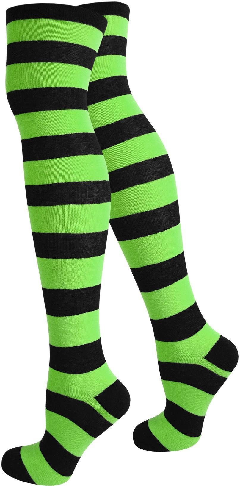 normani Overknees Overknees breite Ringel weicher Piquebund