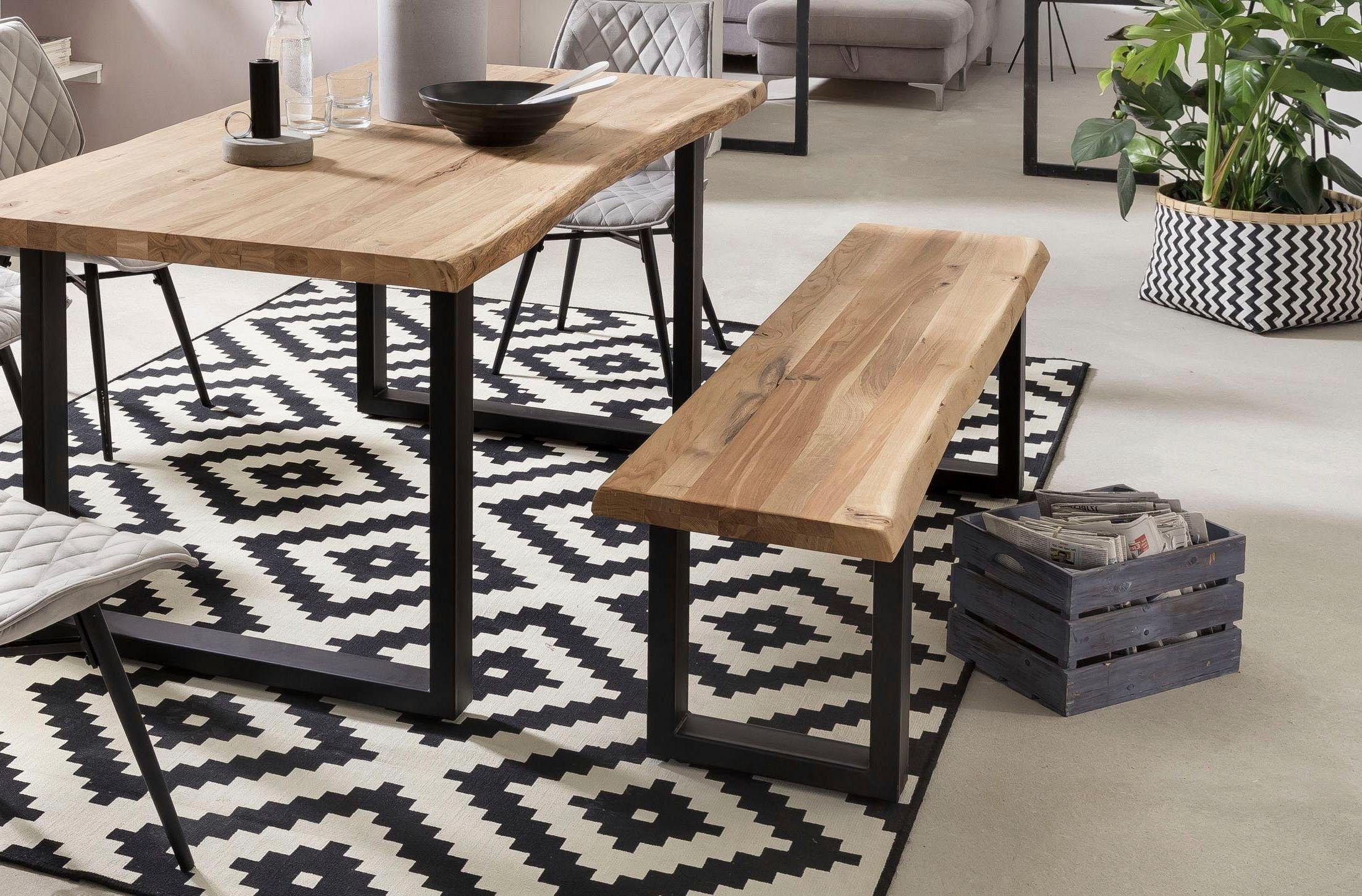 Home affaire Bank "Tristan" aus Massivholz Eiche günstig online kaufen