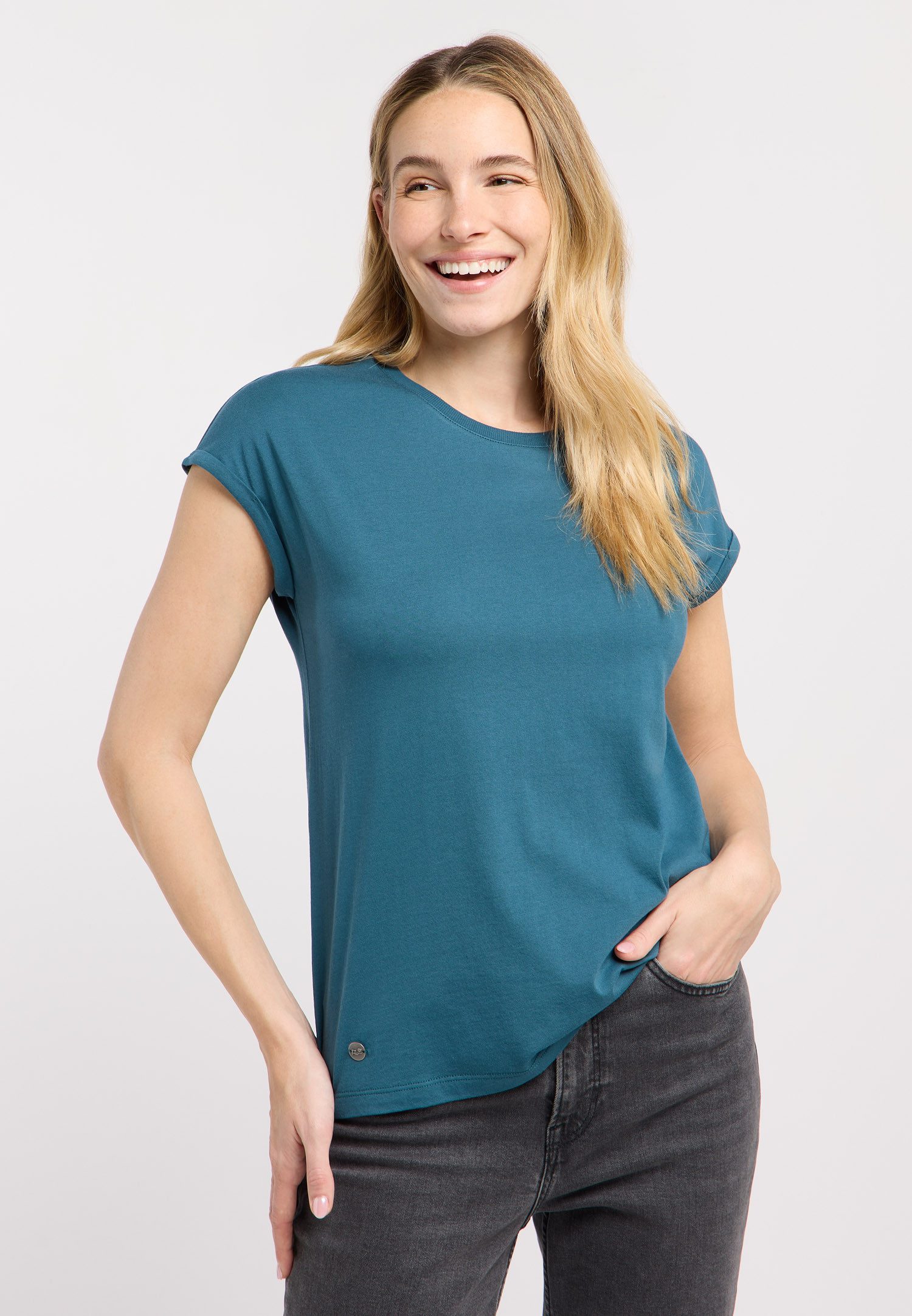 Ragwear Kurzarmshirt DIONA Bestseller aus fließender Baumwoll-Modal-Mischung