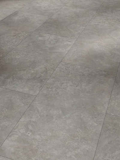 PARADOR Laminat »Trendtime 5 Großfliese Beton Ornament dunkelgrau«, Set, Steinstruktur, Verlegefläche: 1,71 m², matt, für Fußbodenheizung geeignet