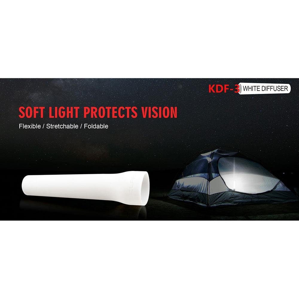 weiß Wand Traffic Taschenlampe Diffusor KDF-3 Klarus Silikonaufsatz LED