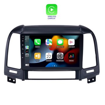 TAFFIO Für Hyundai Santa Fe 9" Touchscreen Android Autoradio GPS CarPlay Einbau-Navigationsgerät