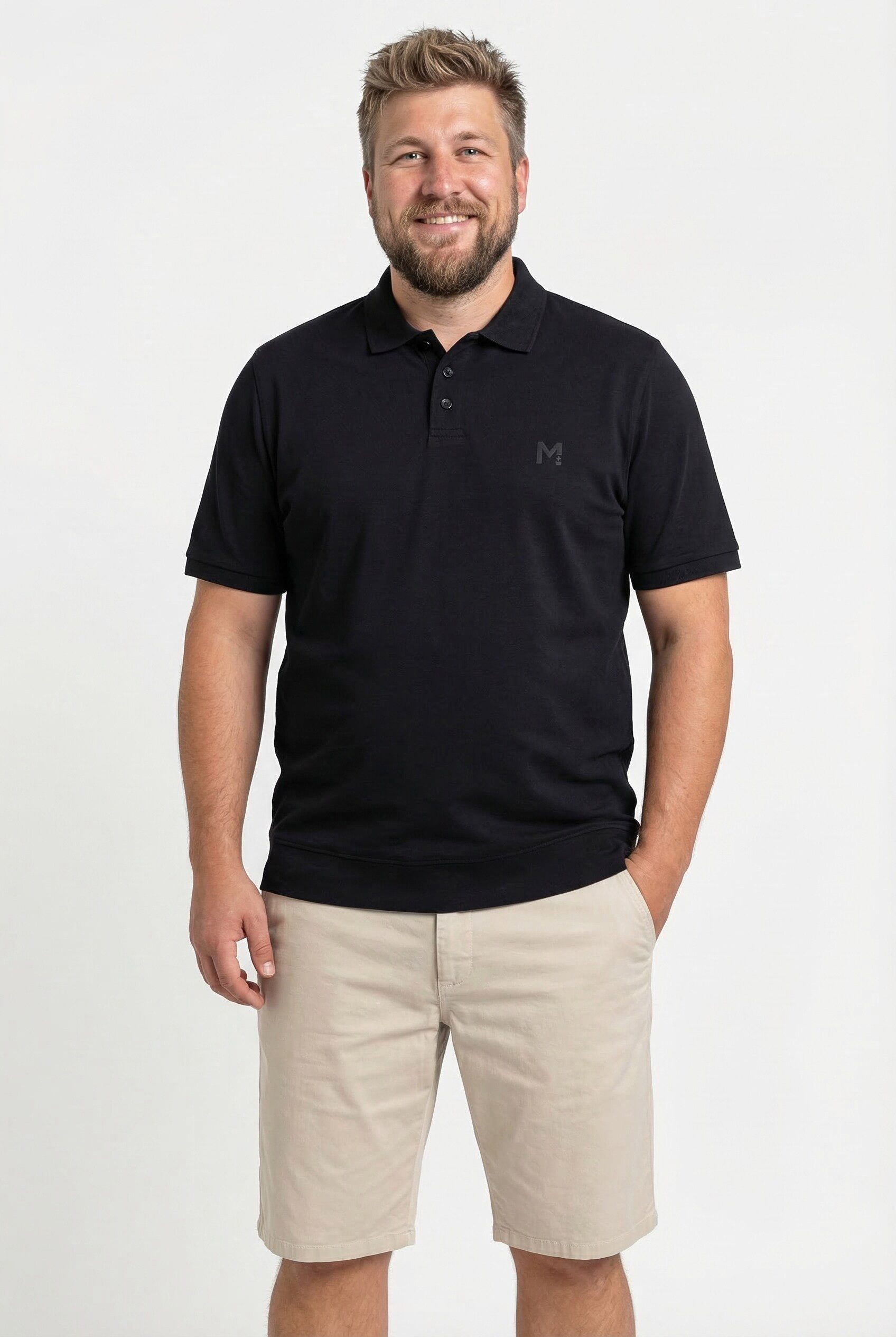 Poloshirt Poloshirt Bauchfit Halbarm