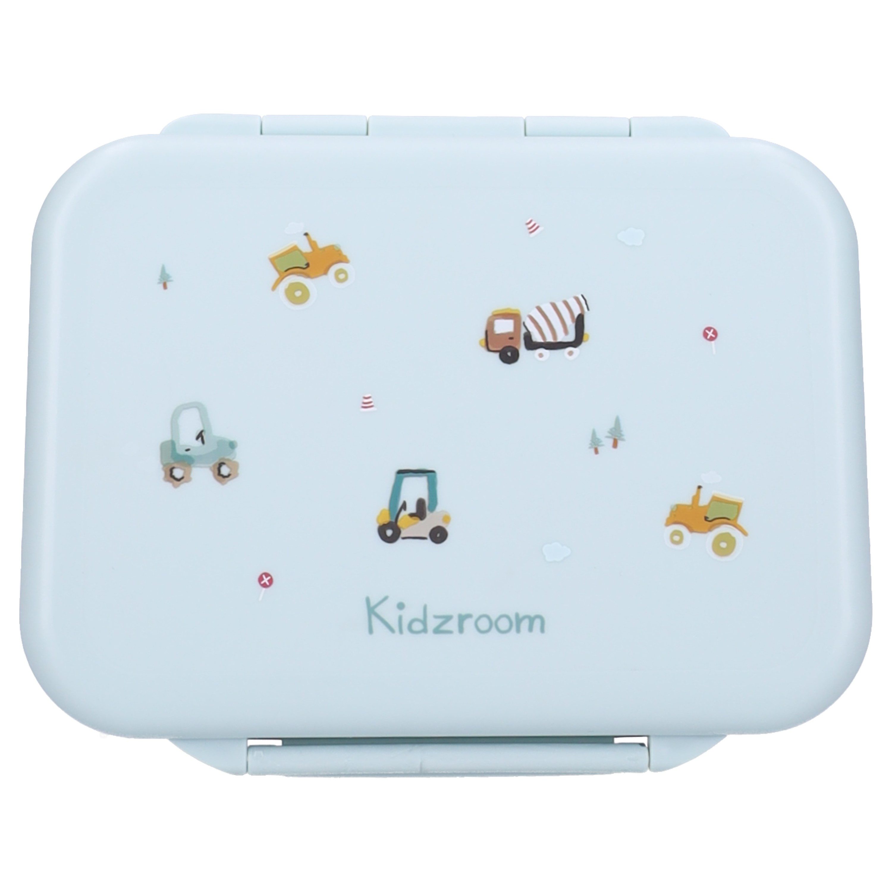 Kidzroom Lunchbox Little Story Brotdose Kinder 1,8 l Lunchbox mit Fahrzeug Motiv, Edelstahl, PP, (1-tlg) – Bild 5 von 5