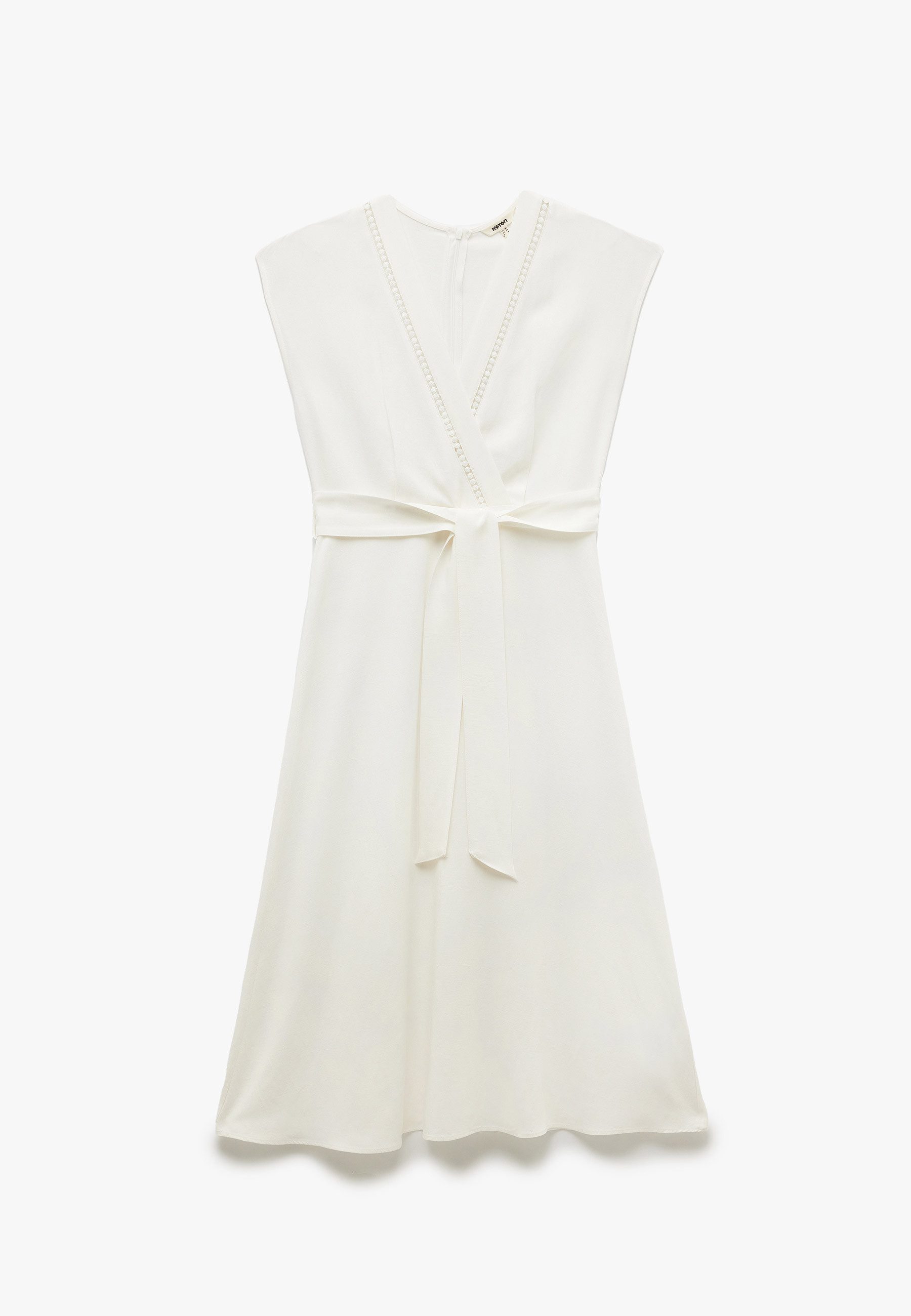 Koton Badekleid Mit Bauchgurt Umschlag Midikleid