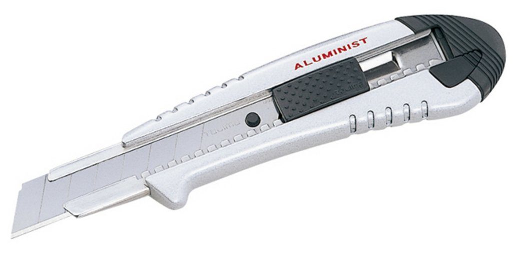 Tajima Cutter TAJIMA 18mm Cuttermesser Aluminist AC500 mit Taste, silber, TAJ-17345