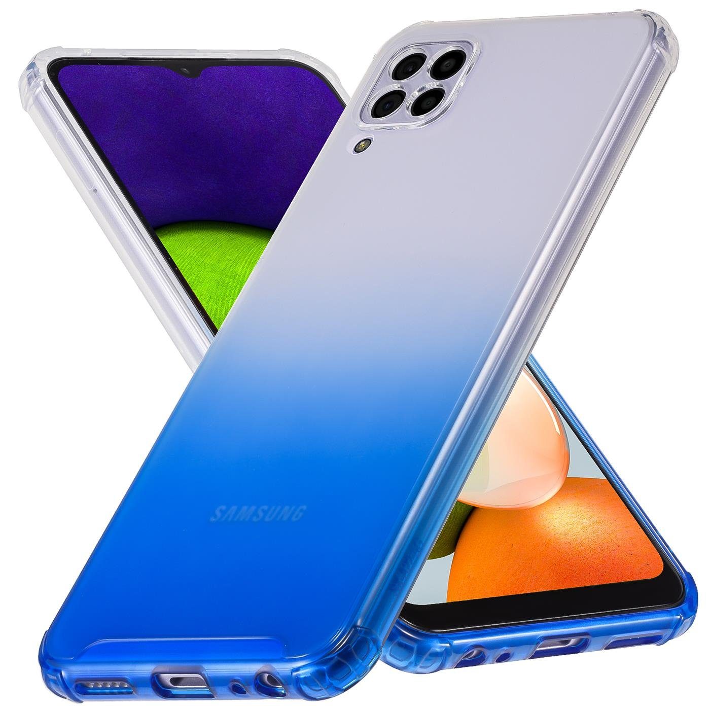 CoolGadget Handyhülle Farbverlauf Twilight Hülle für Samsung Galaxy A12 / M12 6,5 Zoll, Robust Hybrid Cover Kamera Schutz Hülle für Samsung A12 / M12 Case