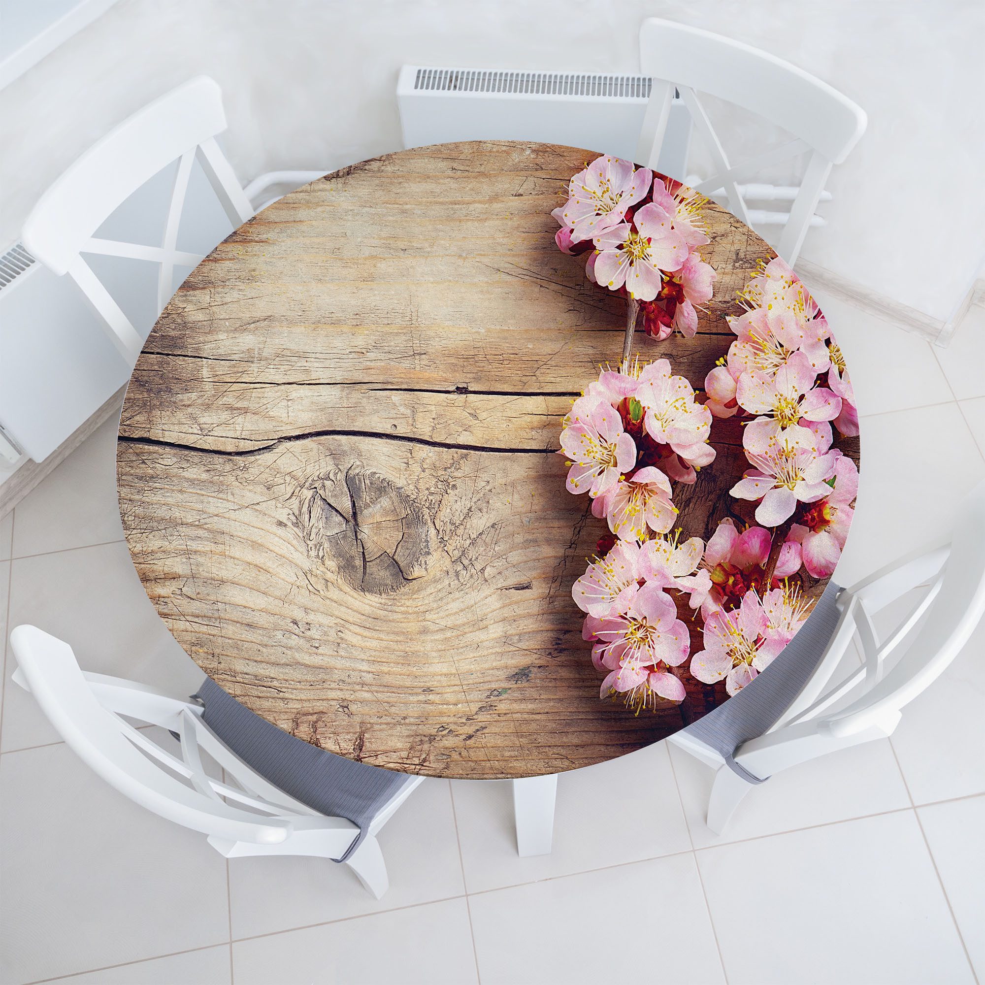 Abakuhaus Tischdecke Rundum-elastische Stofftischdecke, Blume Spring günstig online kaufen