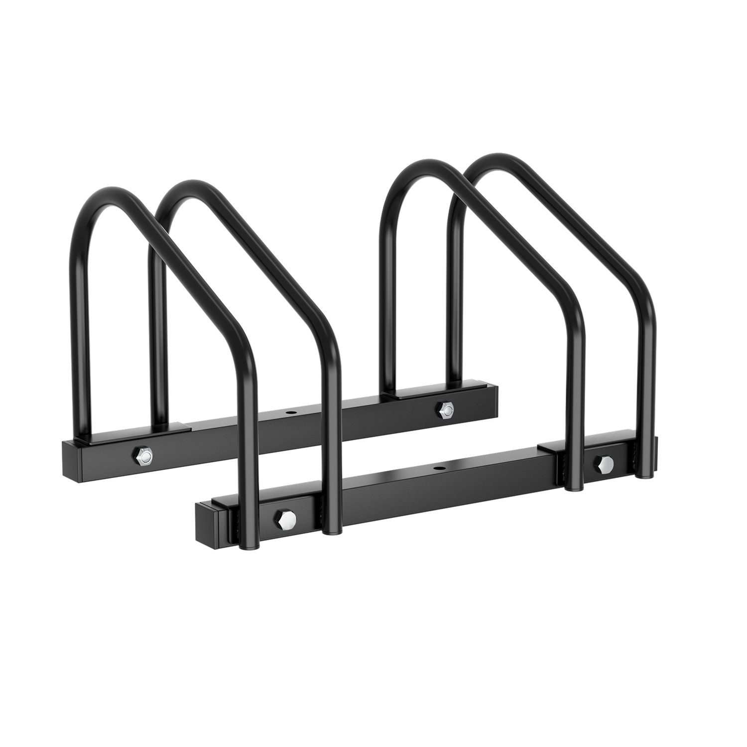 Clanmacy Fahrradständer Radständer Boden- und Wandmontage, aus Verzinkter Stahl, Verwendbare Reifenbreite: 3,5-5,5 cm