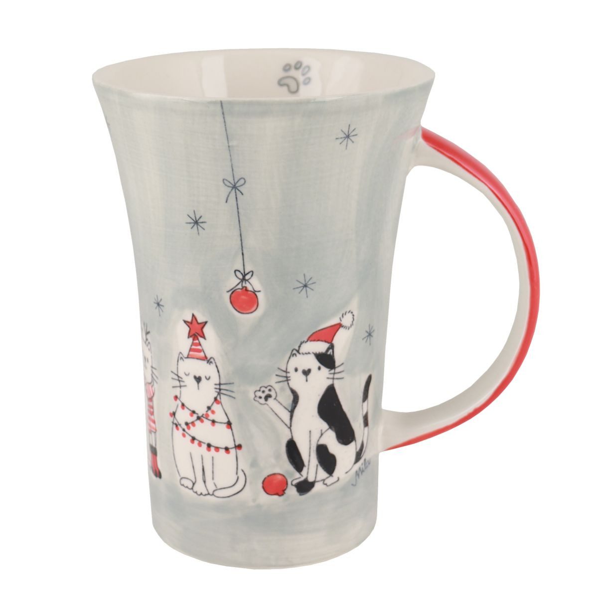 Mila Becher Mila Keramik-Becher Coffee-Pot X-Mas Cats, ca. 500 ml, Keramik
