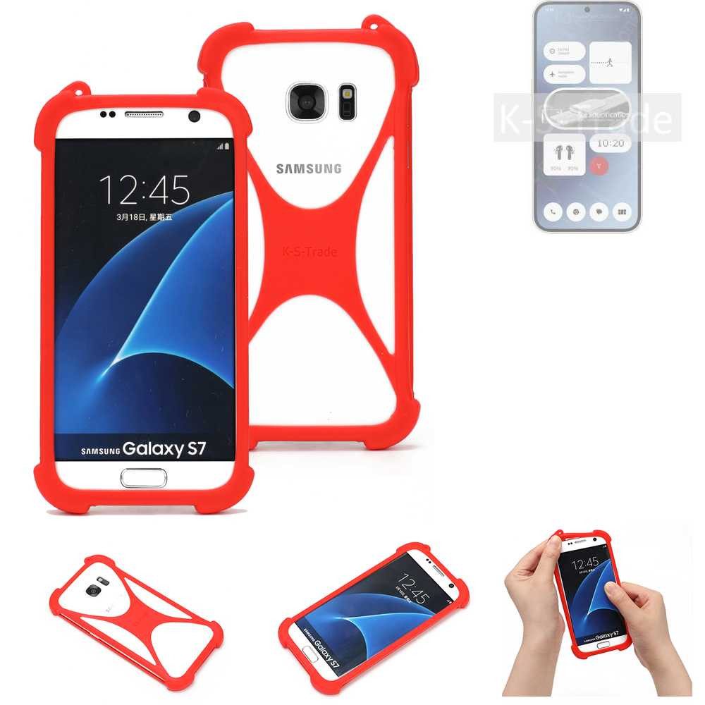 K-S-Trade Handyhülle für Nothing Phone (2a), Handy-Hülle Schutz-Hülle Bumper Silikon Schutz Hülle Cover Case