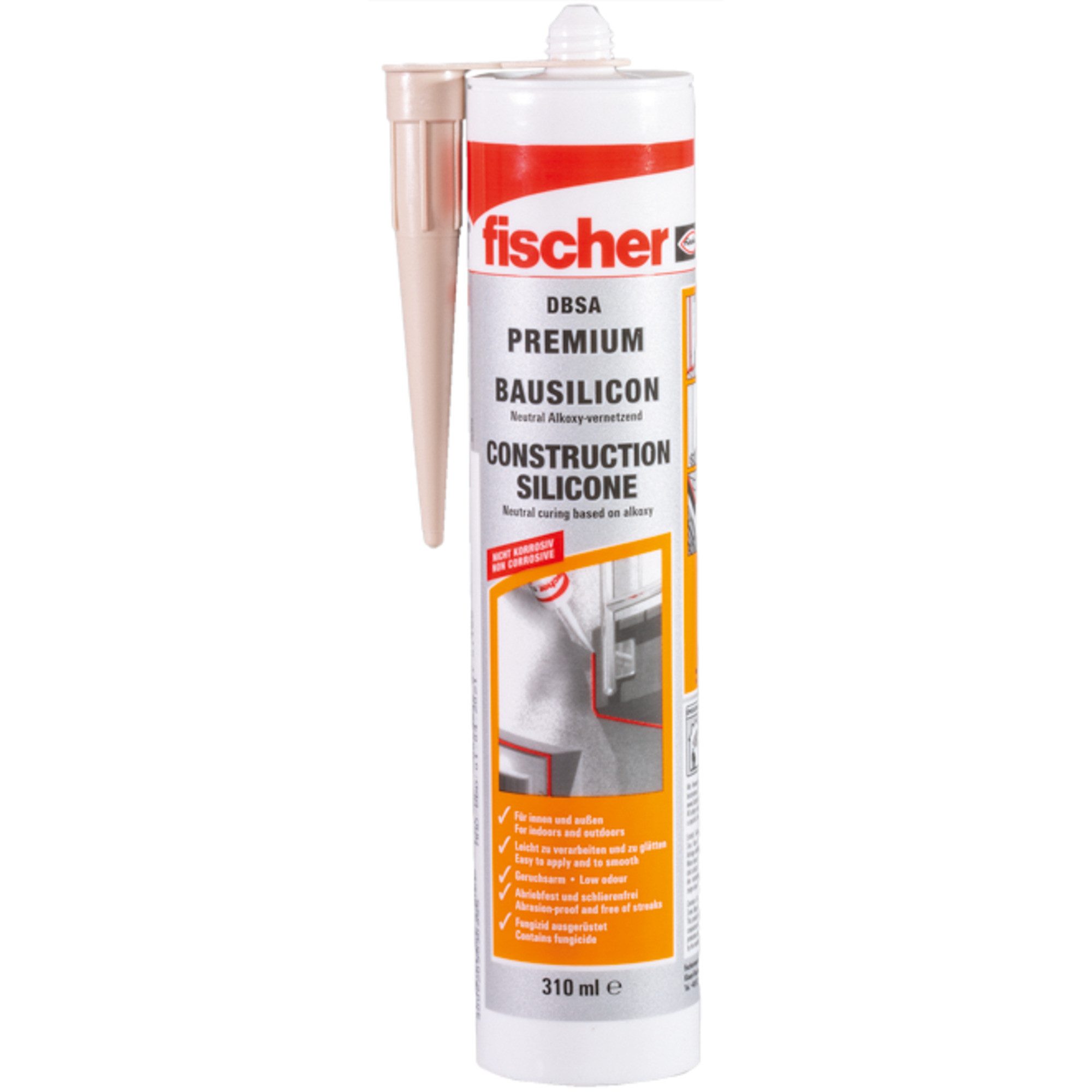 Fischer Silikon fischer Bausilicon DBSA SLG 310ml schiefergrau