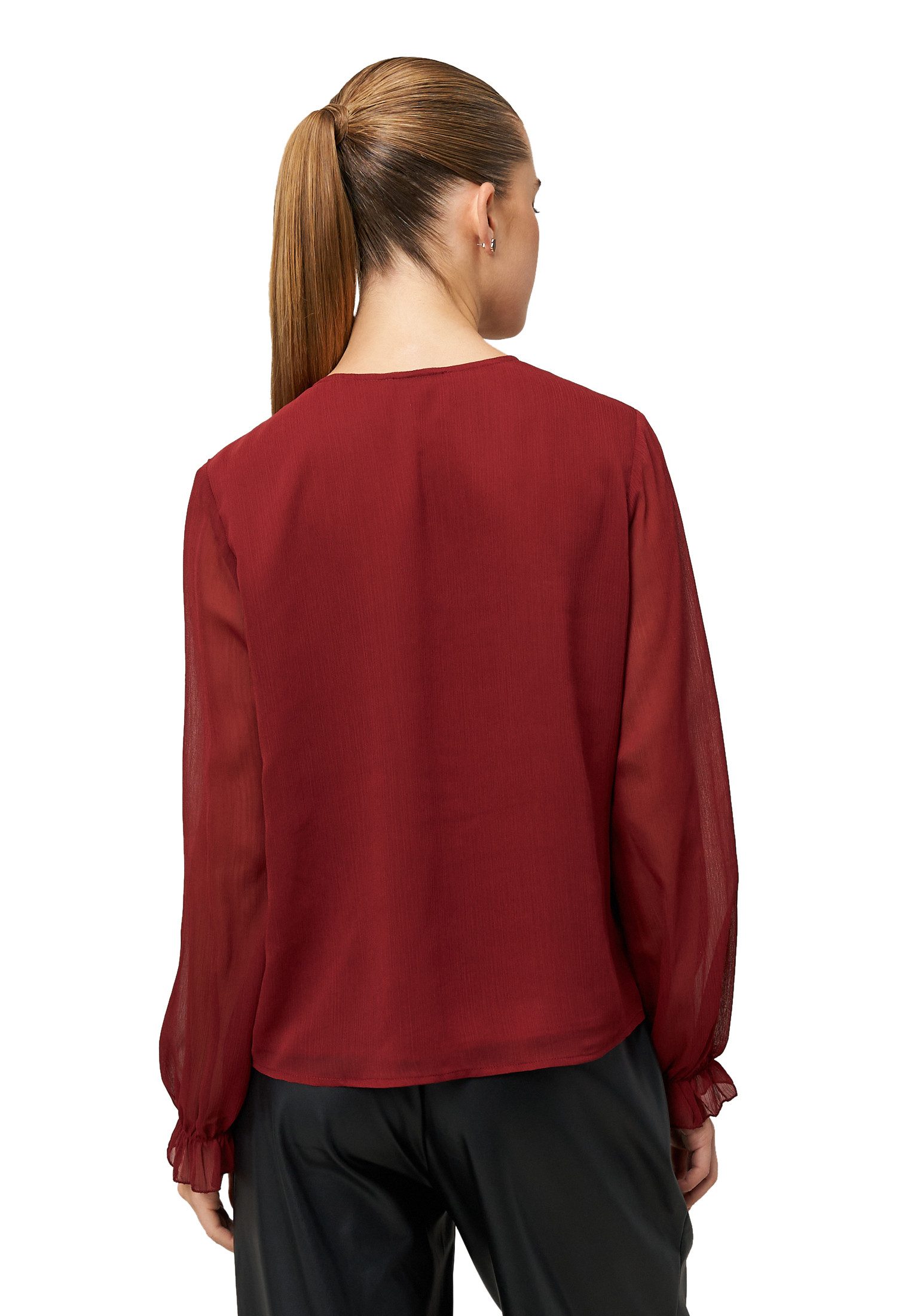 Zero Chiffonbluse Damen mit Volants