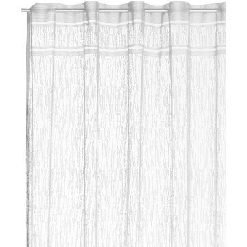Gardine Dekoschal Jaquard, Arsvita, Stangendurchzug (1 St), transparent, mit Stangendurchzug, lichtdurchlässig und transparent, pflegeleichte Fertiggardine