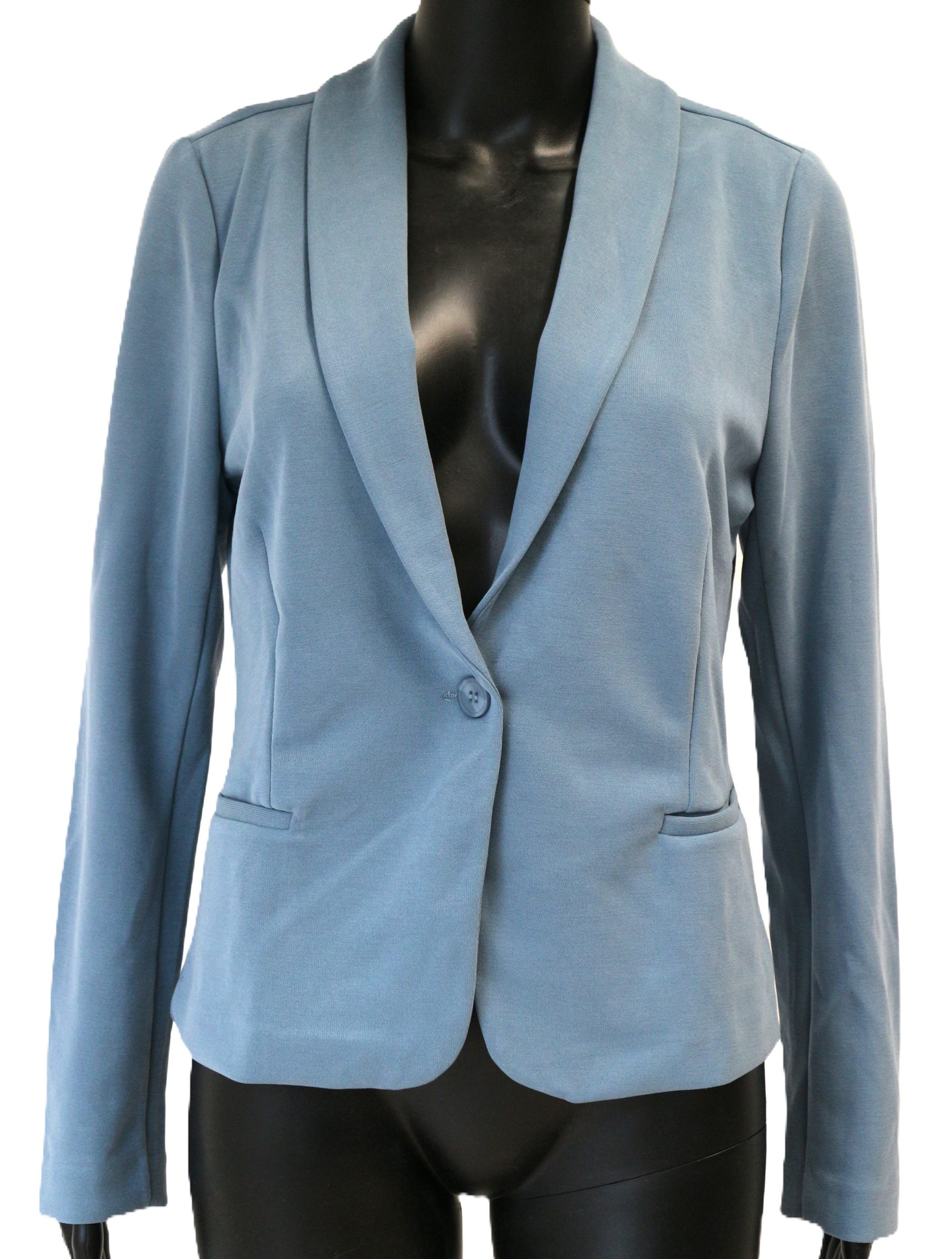 Jerseyblazer Eleganter Blazer in klassischem Blau leichter, angenehmer Mate günstig online kaufen