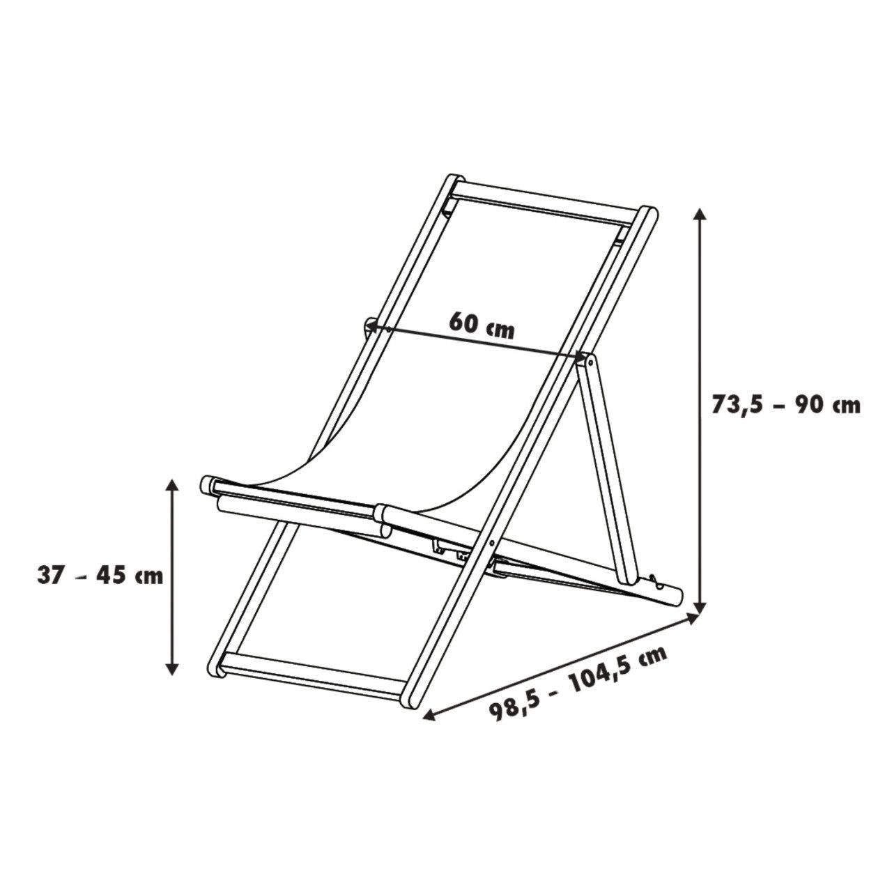 Primaster Gartenliege Primaster Gartenliegestuhl Karla beige, günstig online kaufen