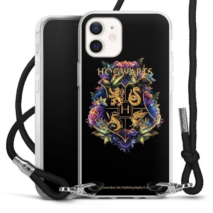 DeinDesign Handyhülle Harry Potter Hogwarts Wappen Hogwarts Emblem Apple iPhone 12 mini Handykette Hülle mit Band Case zum Umhängen