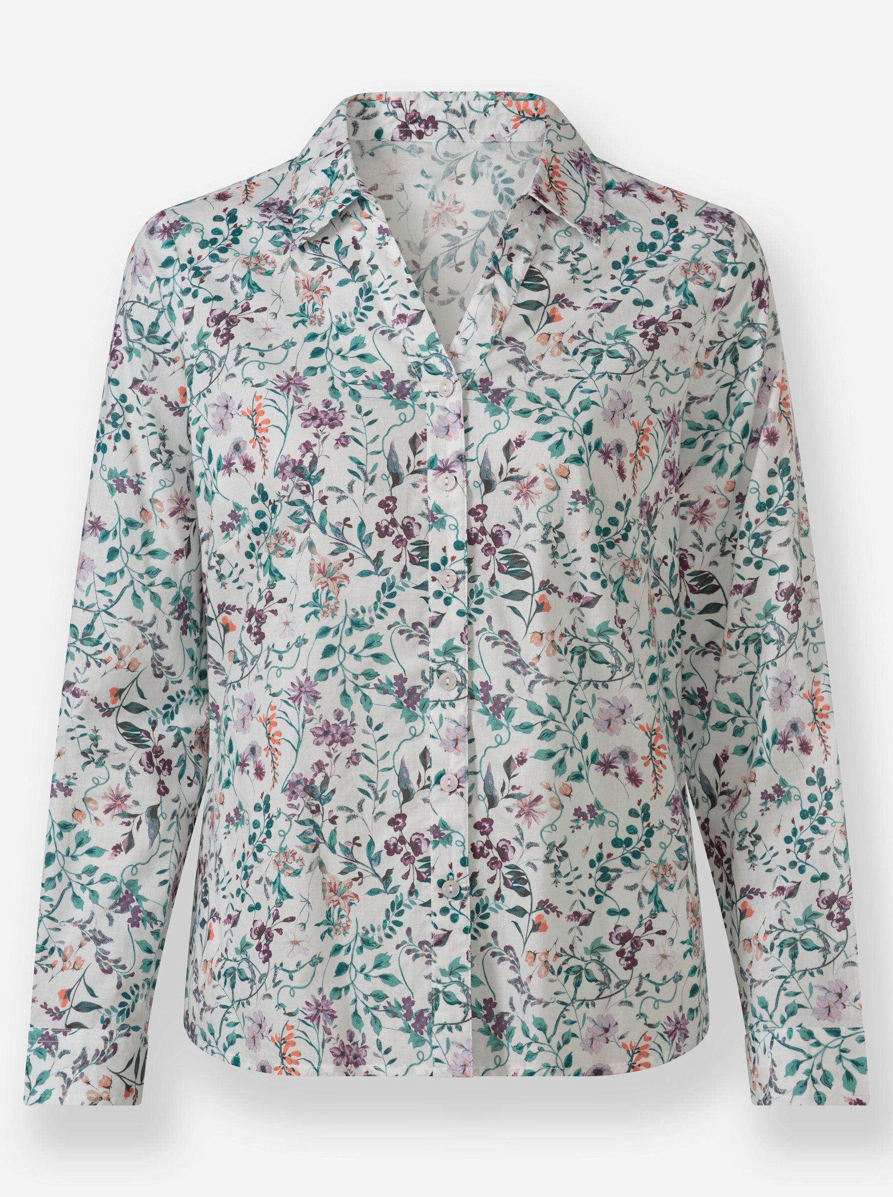 Witt Klassische Bluse Druck-Bluse Langarm