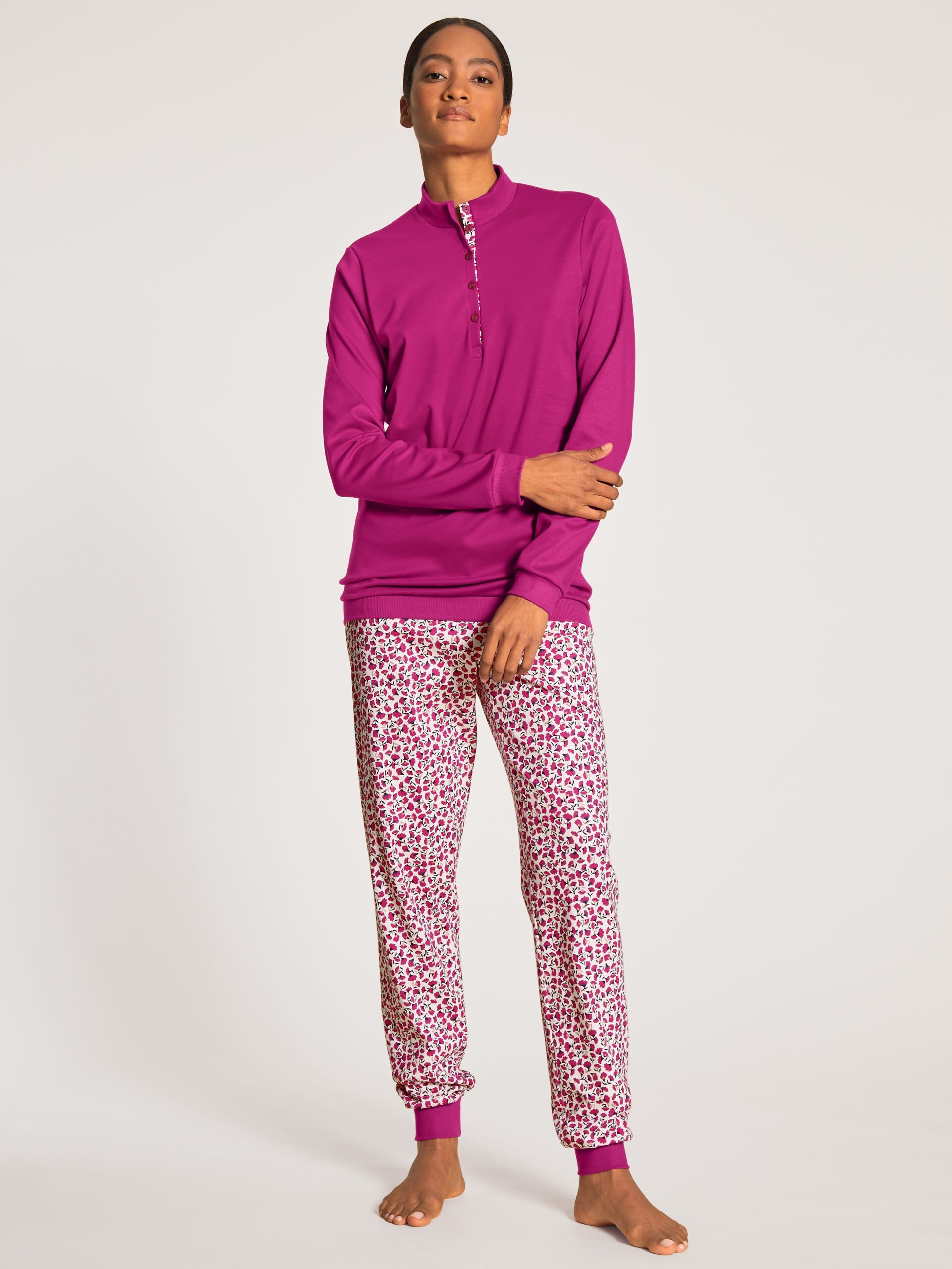 CALIDA Pyjama »Bündchen-Pyjama« (2 tlg) online kaufen | OTTO
