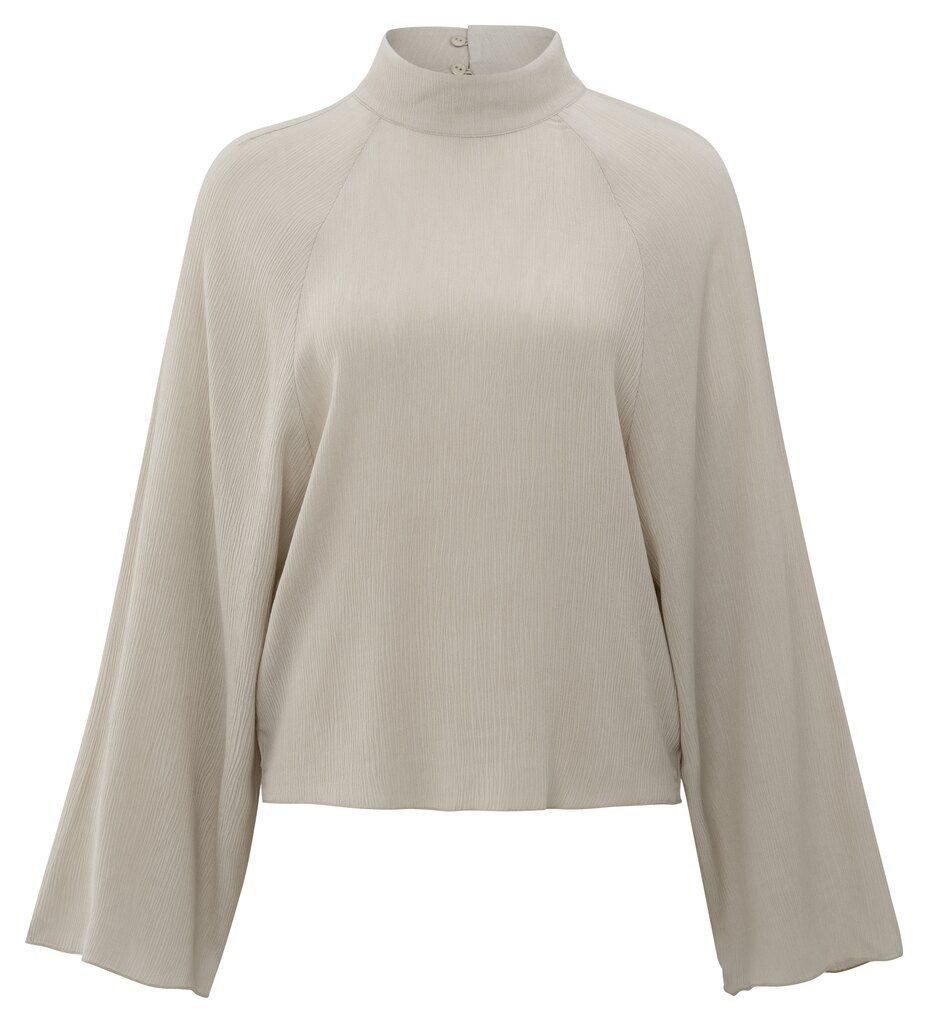 YAYA Langarmbluse Strukturiertes Raglan-Oberteil günstig online kaufen